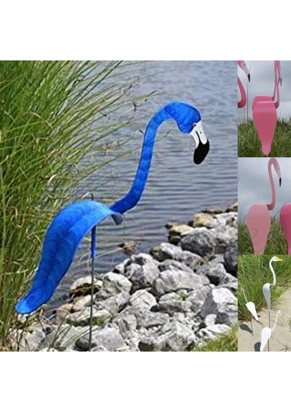 Gül Pembe Tarzı Bahçe Flamingo Rüzgar Göstergesi Kaprisli Dönen Kuş Heykeli Kesinlikle Muhteşem Eşsiz Dinamik Kuş Bahçe Avlusu Dekorasyonu (Yurt Dışından)