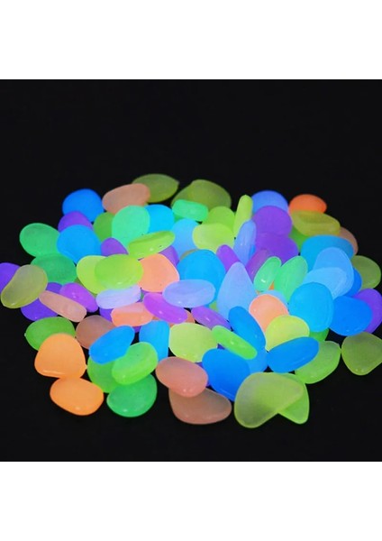 Yeşil Stil 500 Adet Bahçe Glow Balık Tankı Yürüyüş Yolları Için Karanlık Aydınlık Çakıl Taşları Bahçe Yolu Veranda Çim Bahçe Yard Dekor Aydınlık Taşlar (Yurt Dışından)