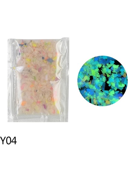 Y04 Stili 10G G Aydınlık Kum Taş Floresan Çakıl Karanlıkta Parıltı Veranda Bahçe Dekorasyon Dıy Yıldızlı Dileğiyle Şişe Balık Tankı Süsler (Yurt Dışından)