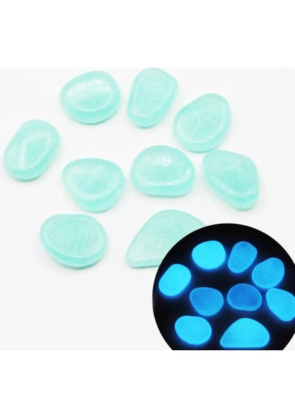 No.10 Tarzı 25 Adet Karanlıkta Glow Bahçe Çakıllar Parlayan Taşlar Yürüyüş Yolları Için Kayalar Bahçe Yolu Veranda Çim Bahçe Yard Dekor Aydınlık Taşlar Adet (Yurt Dışından)