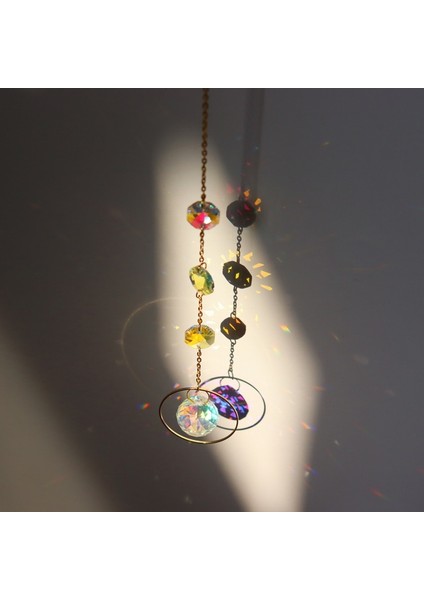 No.3 Tarzı Kristal Prizmalar Avize Rüzgar Çanları Gökkuşağı Chaser Suncatcher Pencere Asılı Kolye Açık Ev Dekorasyon Için Hediye (Yurt Dışından)