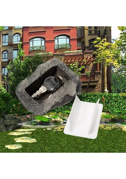 Çam Fıstığı Tarzı Rampro Yedek Anahtarı Gizle Sahte Kaya Gerçek Taş Gibi Görünüyor ve Hissediyor Açık Bahçe Veya Yard Geocaching Için Güvenli Gizli Kasa Kutusu (Yurt Dışından)