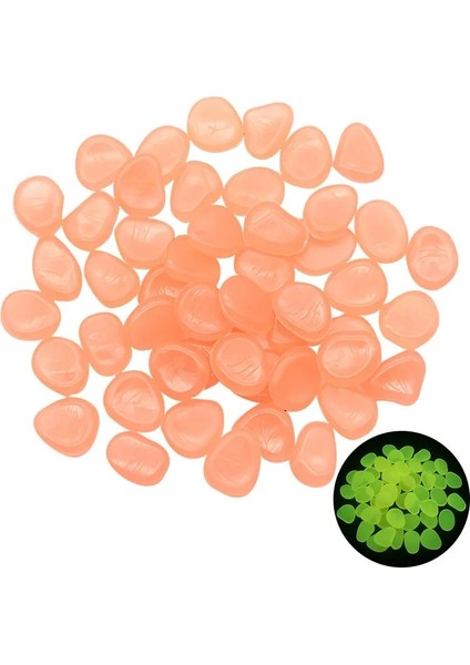 Açık Turuncu Tarzı Lot Karanlıkta Glow Bahçe Çakıl Taşları Glow Stones Yürüyüş Yolları Için Kayalar Bahçe Yolu Veranda Çim Bahçe Yard Dekor Aydınlık Taş (Yurt Dışından)