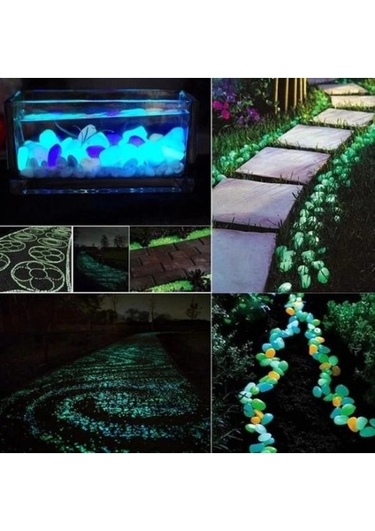 Açık Turuncu Tarzı Lot Karanlıkta Glow Bahçe Çakıl Taşları Glow Stones Yürüyüş Yolları Için Kayalar Bahçe Yolu Veranda Çim Bahçe Yard Dekor Aydınlık Taş (Yurt Dışından)