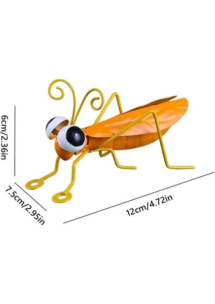 Sarı Karıncalar Tarzı 12 cm Karikatür Metal Çekirge Karıncaları Süsler Simülasyon Böcek Heykelcik Heykelleri Duvar Bahçe Avlu Ofis Odası Dekorasyon Için (Yurt Dışından)