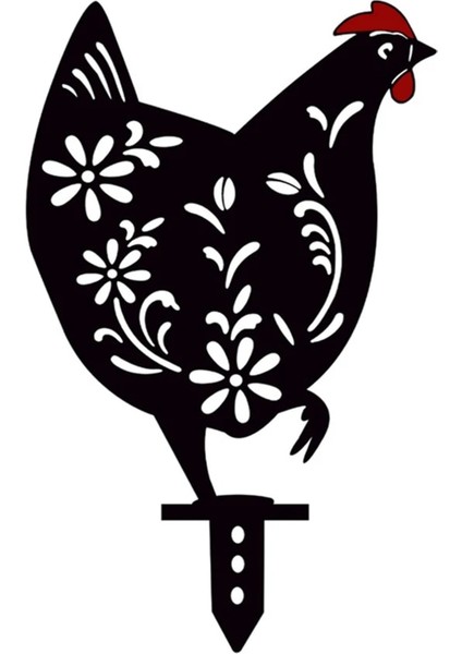 No.11 Stili Oymalı Simülasyon Siyah Kedi Köpekler Ekleme Kartı Bahçe Sanatı Süsleme Akrilik Kedi Siluet Kazık Heykel Açık Bahçe Dekoru (Yurt Dışından)