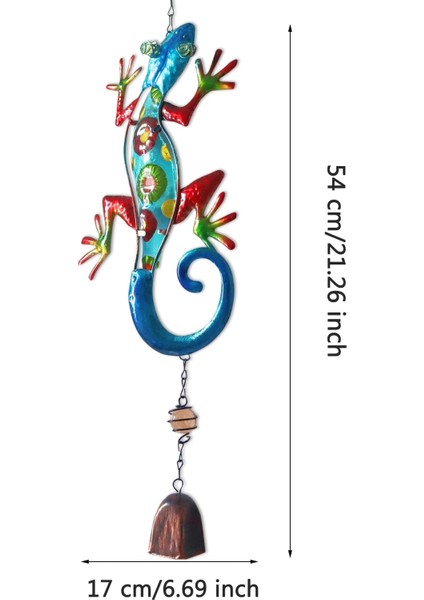 1 Adet Mavi Stil Metal Gecko Duvar Dekoru Gecko Sanat Zanaat Heykeller Kertenkele Açık Arka Bahçe Sundurma Çim Çit Bahçe Duvar Dekorasyonu (Yurt Dışından)