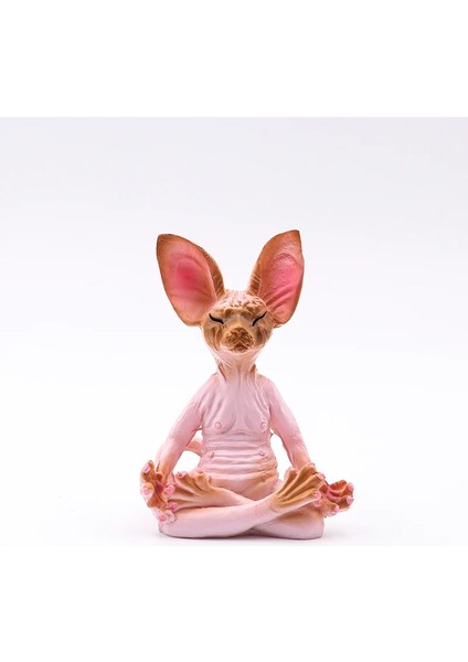 Bir Stil 8cm Meditasyon Kedisi x Kaprisli Buda Kedi Heykelcik x Meditasyon Kedi Meditasyon Sanat Heykeller Açık Bahçe Heykelleri Figürinler Статуэтки (Yurt Dışından)