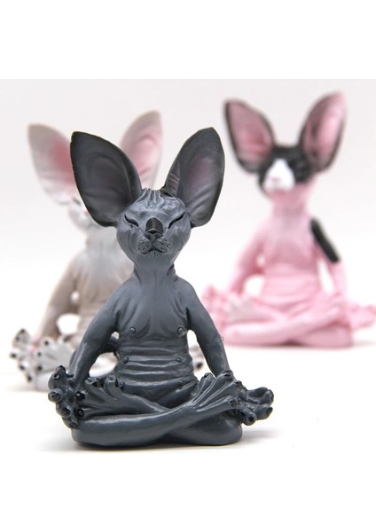 Pembe Tarzı Sphynx Kedi Meditasyon Koleksiyon Figürler Minyatür El Yapımı Dekor Hayvanlar Modeli Şekil Oyuncaklar Ev Dekorasyon Ev Süsler (Yurt Dışından) modelleri