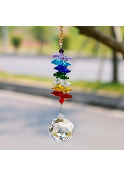 H&d Avize Kristal Top Suncatcher Gökkuşağı Yapıcı Pencere Asılı Süsleme Çakra Kaskad Güneş Yakalayıcı Ev Bahçe Dekoru (Yurt Dışından)