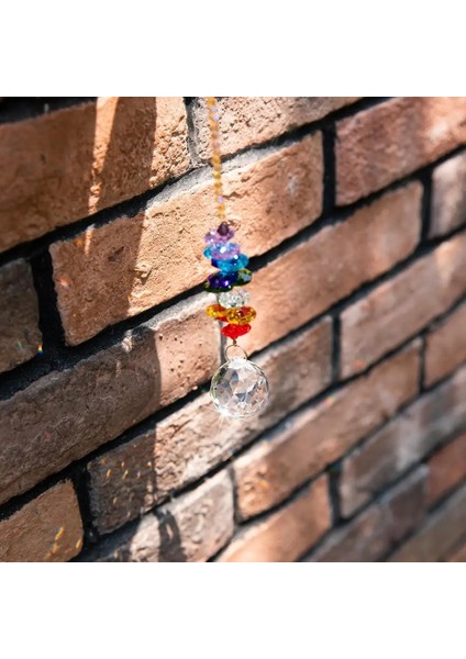 H&d Avize Kristal Top Suncatcher Gökkuşağı Yapıcı Pencere Asılı Süsleme Çakra Kaskad Güneş Yakalayıcı Ev Bahçe Dekoru (Yurt Dışından)