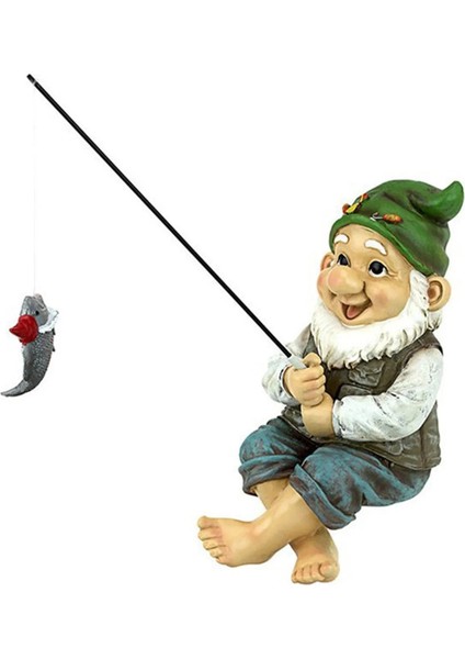 Gösterilen Stil Gibi Balıkçı Gnome Bakıcısı Bahçe Gnome Heykeli Sevimli Hediye Dış Mekan Dekorasyonu El Yapımı Bahçe Aksesuarları Dekorasyonu De Jardin#g3 (Yurt Dışından)