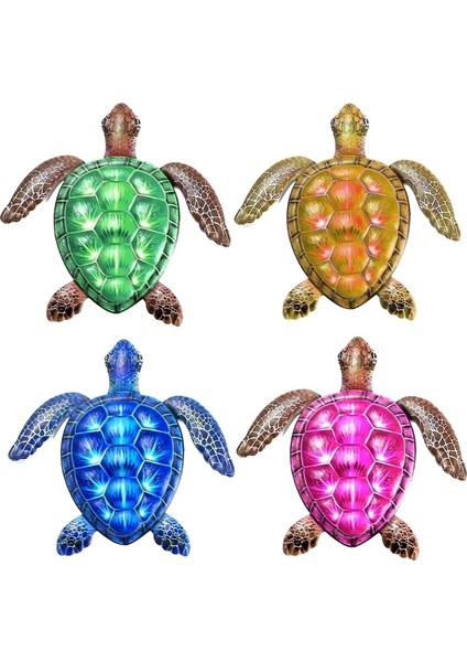 Mavi Stil Renkli Kabuk Kaplumbağa Metal Duvar Sanatı Dekor Ev Için Zarif Asılı Heykel (Yurt Dışından) fiyatları