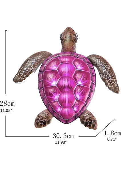 Mavi Stil Renkli Kabuk Kaplumbağa Metal Duvar Sanatı Dekor Ev Için Zarif Asılı Heykel (Yurt Dışından) fırsatları