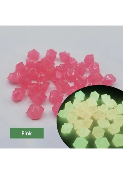 Pembe Tarzı 200 Adet Açık Işıklı Taşlar Karanlıkta Parlıyor Bahçe Çakılları Balık Tankı Dekorasyonu Çakıl Taşları Akvaryum Karışımı Renkli Adetbag RR2185 (Yurt Dışından)