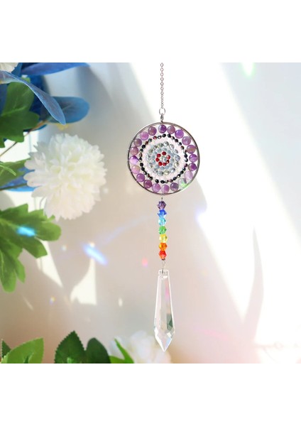 Bir Stil Asılı Kristal Güneş Yakalayıcılar Taş Boncuklar Prizma Kolye Zanaat Zinciri Asılı Pencere Süsleme Ev Bahçe Dekorasyon Veranda Dekoru (Yurt Dışından)