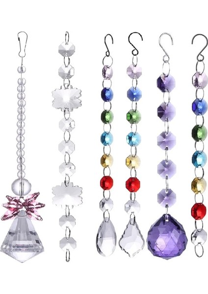 40MM Tarzı Dıy Kristal Güneş Yakalayıcılar Avize Kristaller Top Prizma Kolye Gökkuşağı Maker Asılı Çakra Cascade (Yurt Dışından)