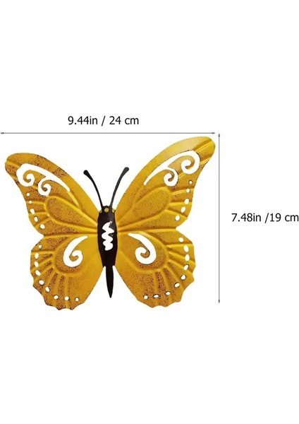 Endant Metal Kelebekler Güzel Bahçe Süslemeleri Asılı Süsleme Şenlikli Hediye Bahçe Için Süsleme Fotoğraf Sahne Asılı (Yurt Dışından) fiyatları