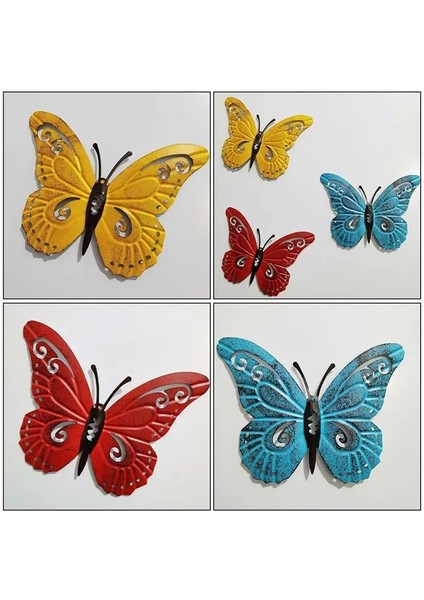 Endant Metal Kelebekler Güzel Bahçe Süslemeleri Asılı Süsleme Şenlikli Hediye Bahçe Için Süsleme Fotoğraf Sahne Asılı (Yurt Dışından) modelleri