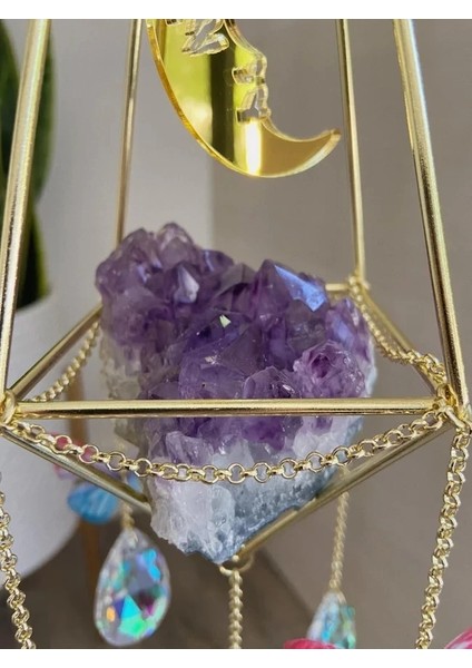 Büyük Kelebek Ay Amythest Sun Catcher,witchy Suncatcher |duvara Asma | Bohem Dekor | Hediye | Pencere Dekorasyonu (Yurt Dışından) fiyatları