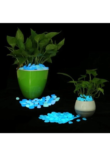 Koyu Sarı Tarzı 50 Parça Adet Karanlıkta Glow Bahçe Çakıllar Işıklı Taşlar Yürüyüş Yolları Bahçe Yolu Veranda Çim Bahçe Yard Dekor Aksesuarlar (Yurt Dışından) fırsatları