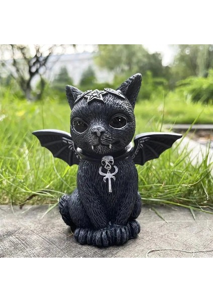 No.4 Tarzı Pet Kedi Heykeli Cadılar Bayramı Reçine El Sanatları Süsler Heykel Kitaplık Için Arka Bahçe Ev Yard Bahçe Dekorasyon Aksesuarları (Yurt Dışından) indirimleri
