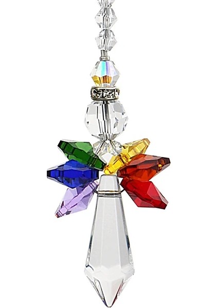 Renk 1 Tarzı H&d Kristal Koruyucu Melek Suncatcher Araba Charm Dikiz Aynası Için Ev Bahçe Asılı Dekorasyon Hediyesi (Çakra) (Yurt Dışından) fiyatları