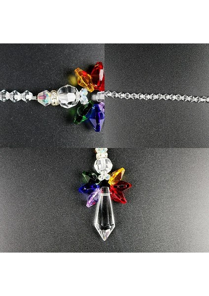Renk 1 Tarzı H&d Kristal Koruyucu Melek Suncatcher Araba Charm Dikiz Aynası Için Ev Bahçe Asılı Dekorasyon Hediyesi (Çakra) (Yurt Dışından) indirimleri