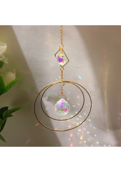 No.1 Tarzı Kristal Prizmalar Avize Rüzgar Çanları Gökkuşağı Chaser Suncatcher Pencere Asılı Kolye Açık Ev Dekorasyon Için Hediye (Yurt Dışından) modelleri
