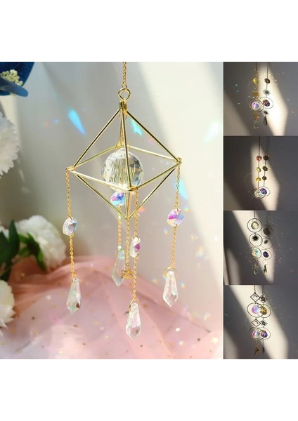 No.1 Tarzı Kristal Prizmalar Avize Rüzgar Çanları Gökkuşağı Chaser Suncatcher Pencere Asılı Kolye Açık Ev Dekorasyon Için Hediye (Yurt Dışından) indirimleri