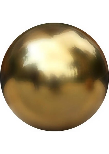 32 mm Tarzı Paslanmaz Çelik Içi Boş Metal Küre Dikişsiz Metal Bahçe Dekorasyonu Jardinaj Altın Aynalı Küre Çapı (Yurt Dışından)
