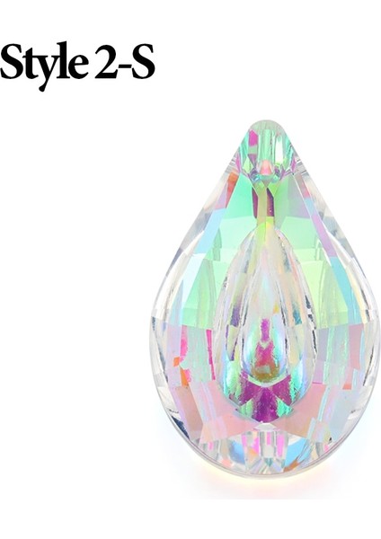 Stil 2-S Stili 30MM Lamba Topu Prizma Kristal Top Güneş Yakalayıcı Gökkuşağı Yapıcı Pencere Asılı Süsleme Güneş Yakalayıcı Ev Bahçe Dekoru (Yurt Dışından)
