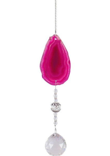 Gül Tarzı Suncatcher Kristal Rüzgar Çanları Yıldız Güneş Ay Işığı Yakalayıcı Kolye Top Boncuk Asılı Gökkuşağı Maker Bahçe Ev Pencere Dekor (Yurt Dışından)