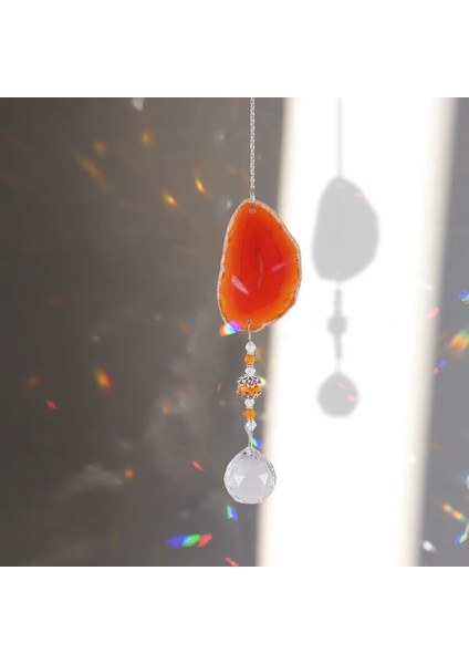 Gül Tarzı Suncatcher Kristal Rüzgar Çanları Yıldız Güneş Ay Işığı Yakalayıcı Kolye Top Boncuk Asılı Gökkuşağı Maker Bahçe Ev Pencere Dekor (Yurt Dışından)