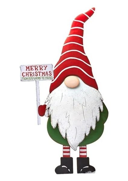 C Stili Noel Gnome Işareti Bahçe Sanatı Isveçli Tomte Bahsi Yard Çim Veranda Dekoratif Süsleme Mutlu Noeller Dekoru (Yurt Dışından)