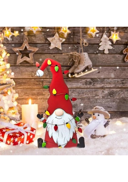 C Stili Noel Gnome Işareti Bahçe Sanatı Isveçli Tomte Bahsi Yard Çim Veranda Dekoratif Süsleme Mutlu Noeller Dekoru (Yurt Dışından)