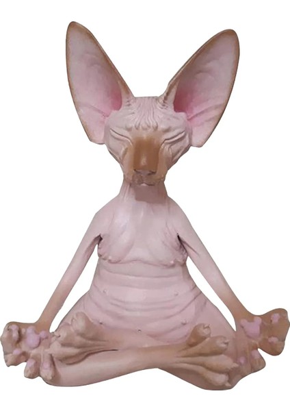 WHC210620015GY Stili Kaprisli Buda Sphynx Kedi Heykelcik Meditasyon Yoga Mutlu Kedi Duvar Süsü Heykeller Açık Bahçe Heykelleri Figürinler # G3 (Yurt Dışından) modelleri