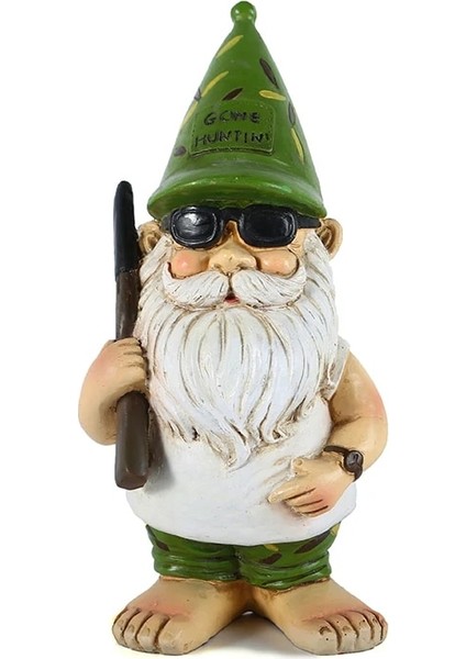 Av Tarzı Sevimli Reçine Bahçe Gnome Heykeli Zen Yaramaz Komik Cüceler Mağazası Çim Süsler Ev Ofis Masası Kapalı Açık Dekor Süsleme (Yurt Dışından)