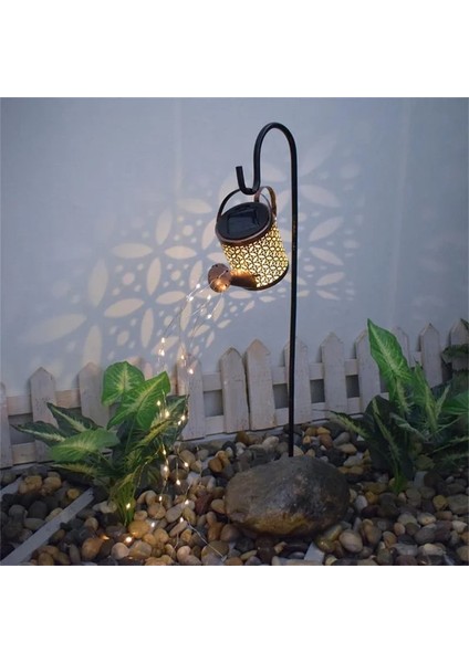 Braket Stili Yok Sokak Avlu Su Isıtıcıları Için Açık Lamba Güneş Işığı Çim Bahçe Dekor LED Lamba Akan Su Yağmurlama Bronz Peyzaj Lambası (Yurt Dışından) modelleri