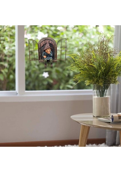 No.11 Stili Reçine Yaramaz Gnome Cüce Bahçe Dekorasyon Heykeli Yaşlı Adam Bark Hayalet Yüz Peri Süsleme Paskalya Açık Yaratıcı Sahne El Sanatları (Yurt Dışından) modelleri