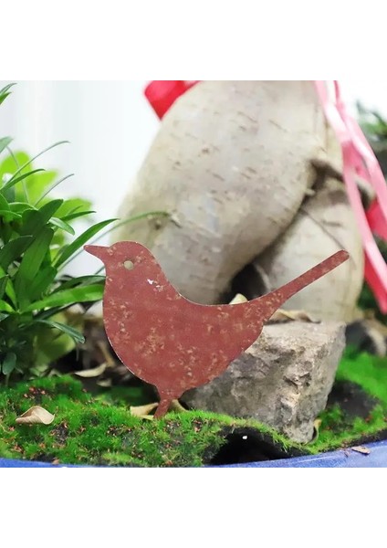 Koyu Gri Tarzı 1 Adet Paslı Metal Kuş Siluetleri Bahçe Çit Dekor Ağaçkakan Robin Çelik Ülke Yard Sanat Bahçe Dekorasyon Metal Kuş (Yurt Dışından) modelleri