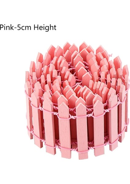 Pembe 5cm Tarzı Moda Minyatür Ahşap Çit Mini Küçük Çit Peri Bahçe Kiti Dıy Peyzaj Küçük Dekoratif Bahçe Sulu Meyveler Için Fit (Yurt Dışından)