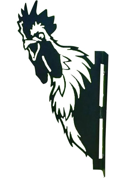 D Stili Gözetleme Sığır Kırsal Dekorasyonu Demir Parça Sığır Başı Dekorasyonu Boş Parça Bahçe Dekorasyonu Metal Boğa Başı Dekoru (Yurt Dışından)