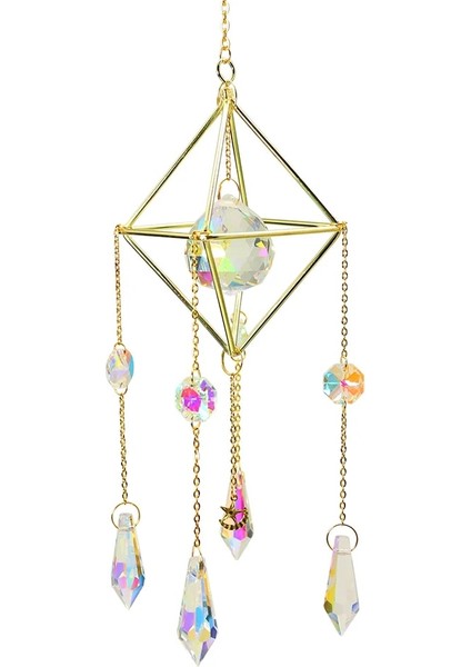 O Tarzı Kristal Sunburst Güneş Işığı Yakalayıcı Asılı Modern Yıldız Ay Prizma Prizmatik Sanat El Yapımı Kolye Pencere Araba Odası Dekor (Yurt Dışından) modelleri