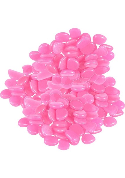 Pembe Stil 300 Adet Karanlık Bahçede Parlayan Taşlar Yürüyüş Yolları Için Işıklı Çakıllar Bitkiler Akvaryum Dekoru Parlayan Taşlar Bahçe Dekorasyonu (Yurt Dışından) modelleri