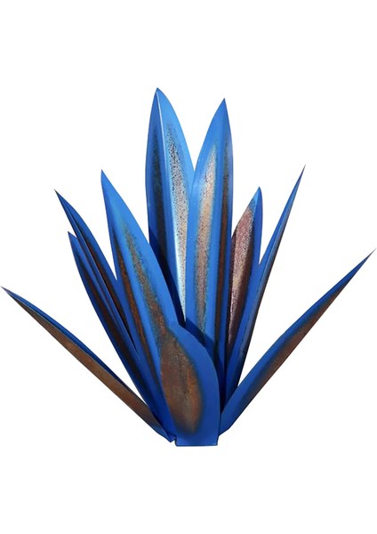 Kraliyet Mavisi Stili 27CM Dıy Yapay Tekila Rustik Heykeli Jardin Agave Bitki Veranda Yard Süslemeleri Metal Tekila Heykel Tuin Decoratie Açık (Yurt Dışından)