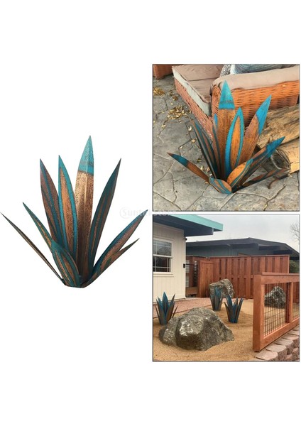 Kraliyet Mavisi Stili 27CM Dıy Yapay Tekila Rustik Heykeli Jardin Agave Bitki Veranda Yard Süslemeleri Metal Tekila Heykel Tuin Decoratie Açık (Yurt Dışından) indirimleri