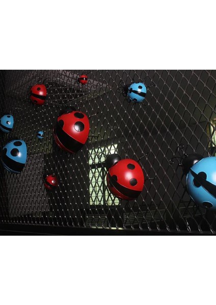 Mavi Stil Uğur Böceği Böcek Süsleme Ev Bahçe Dekor Duvar Asılı Sanat El Sanatları 10CM (Yurt Dışından)