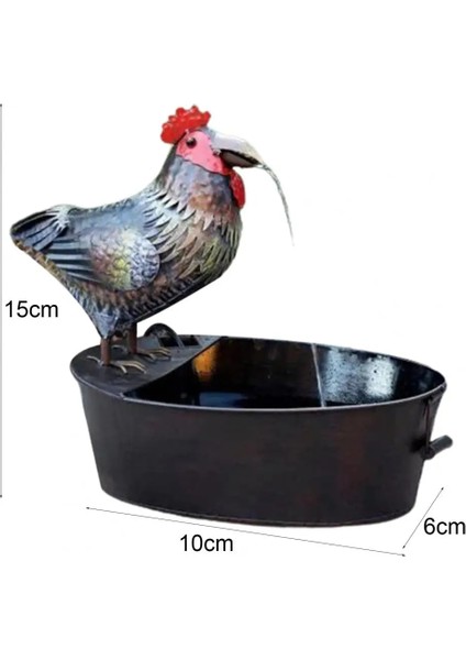 No.3 Tarzı Su Çeşmesi Oynak Rustik Görünüm Reçine Metal Kuş Bahçe Dekor Çeşmesi Canlı Kuş Şekli Yard Sanat Dekor Su Çeşmesi Açık (Yurt Dışından) modelleri