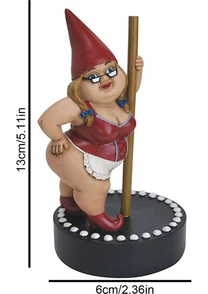B Tarzı Bahçe Direği Dans Gnome Reçine Gnome Heykeli Kapalıaçık Açık Heykel Veranda Yard Çim Komik Heykeli Bahçe Dekorasyon (Yurt Dışından) modelleri